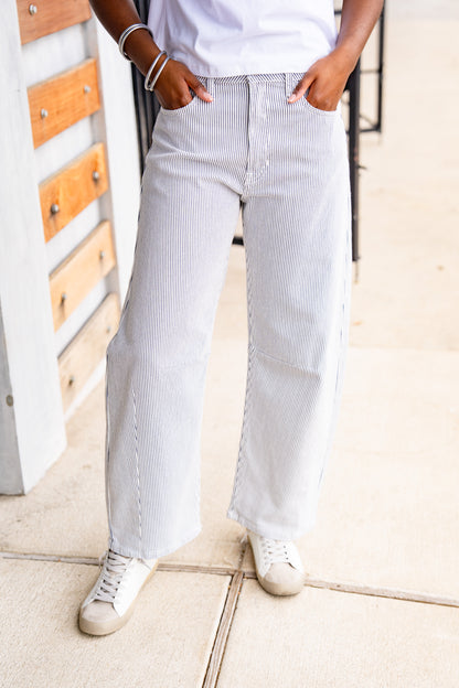 The Just Striped Barrel Jean