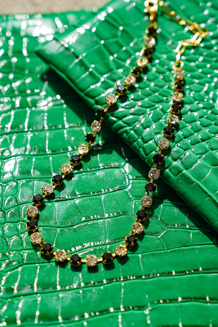 TOVA X PDA Sarina Necklace in Jet