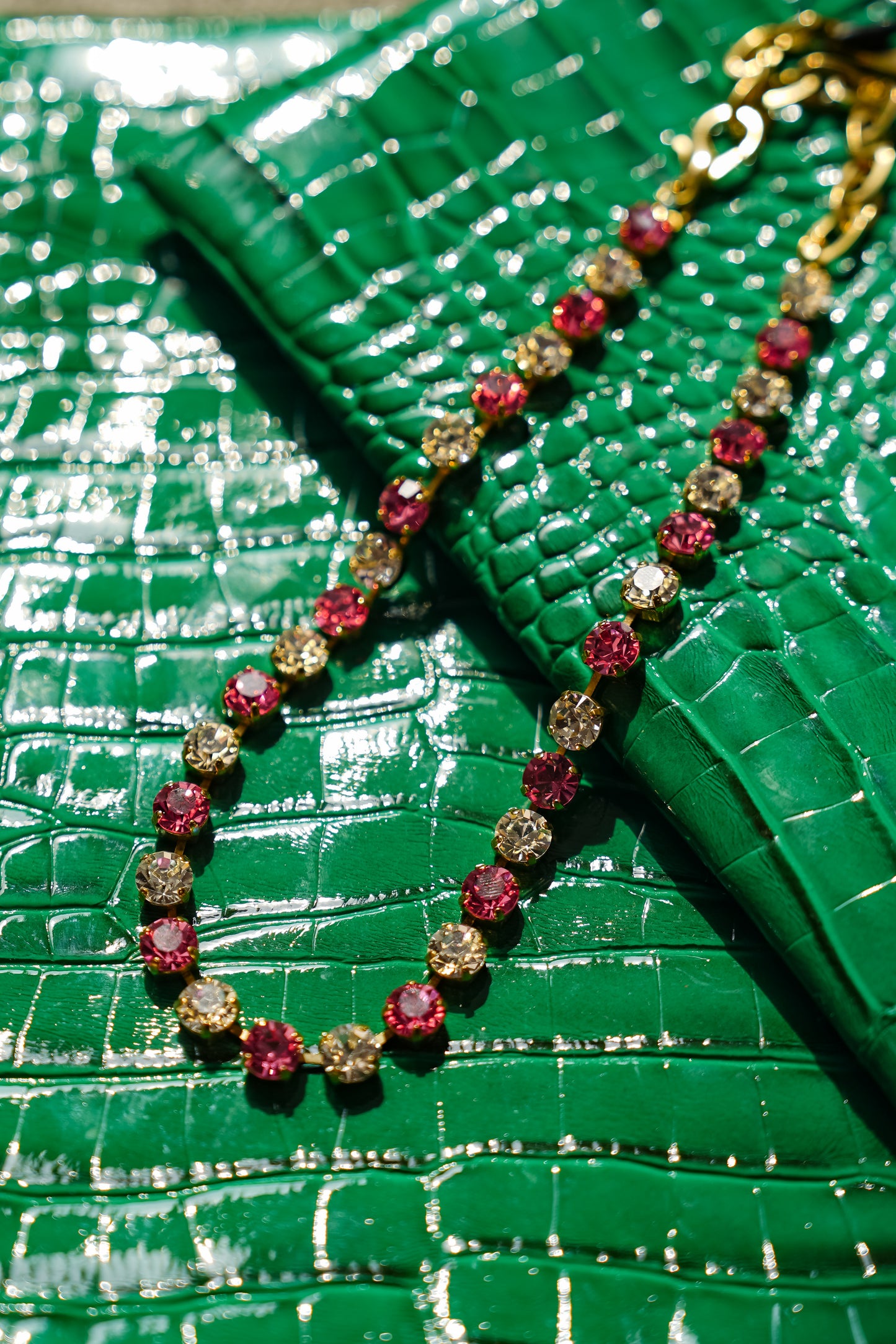 TOVA X PDA Oakland Necklace in Pink
