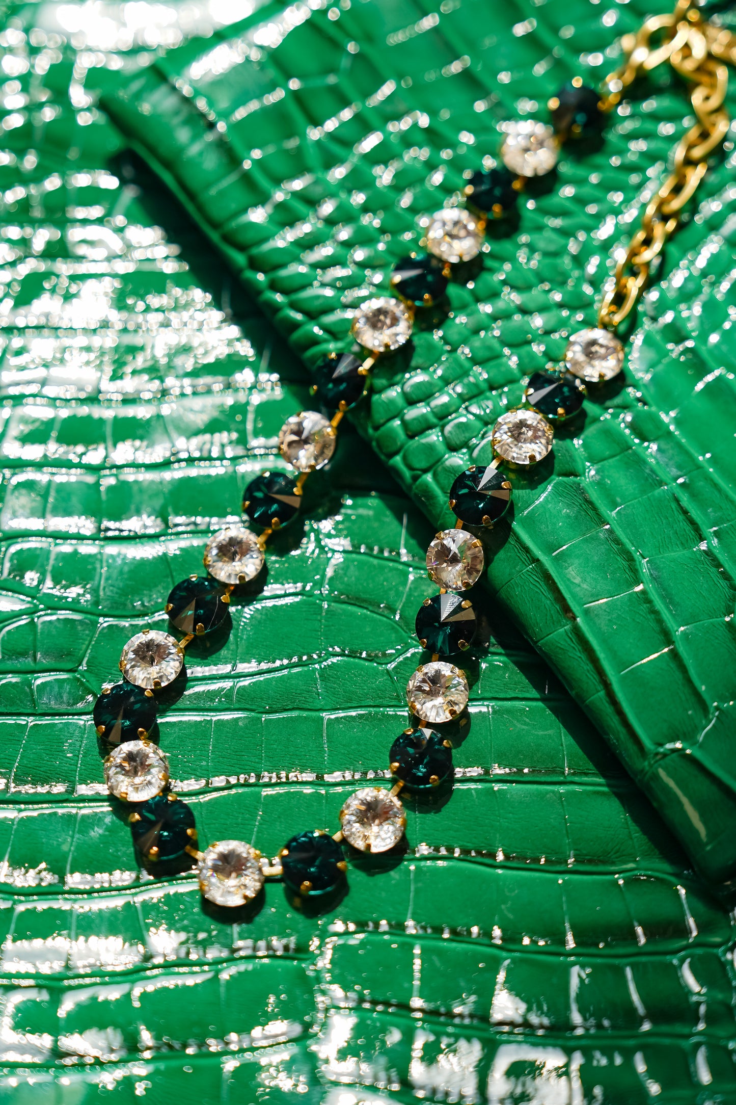 TOVA X PDA Sofia Necklace in Emerald