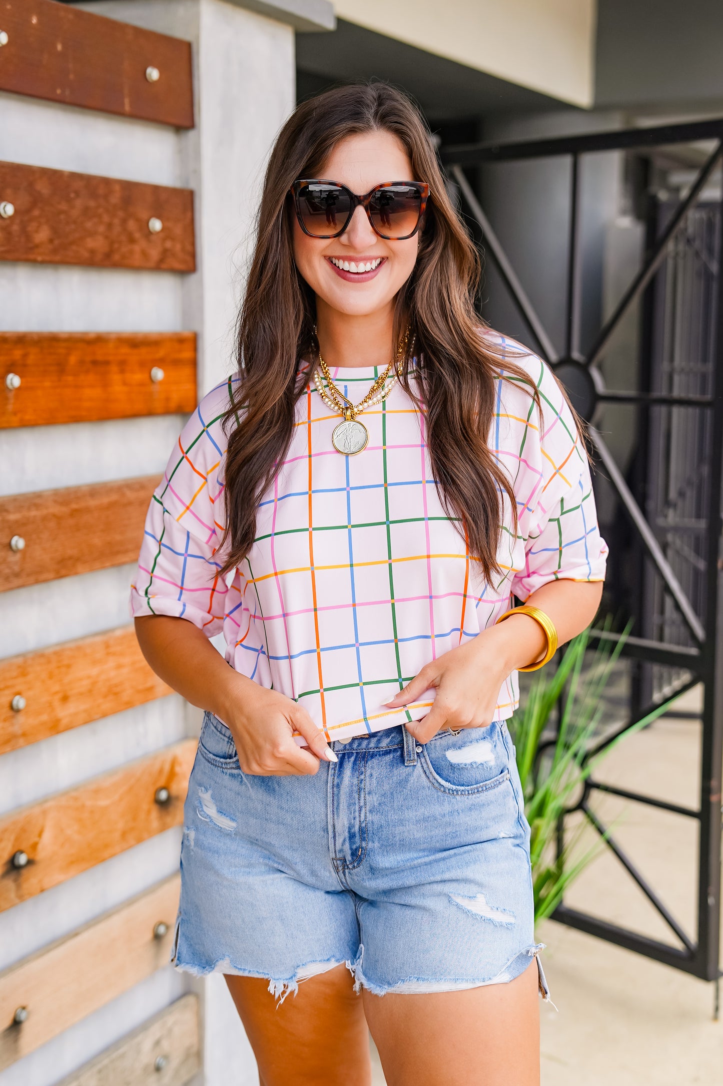 The Buckley Ash Crop Tee in Matchpoint