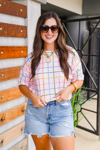 The Buckley Ash Crop Tee in Matchpoint
