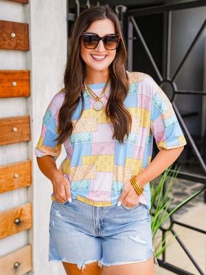 The Buckley Ash Tee in Playful Paisley.