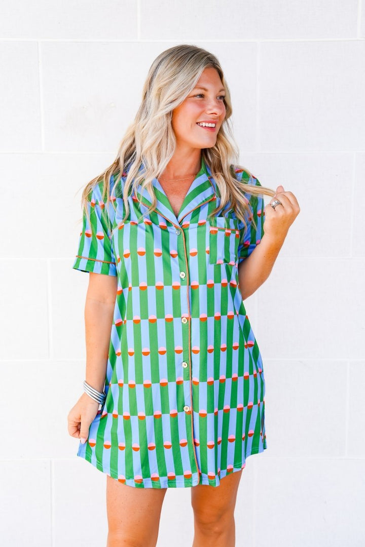 The Buckley Ellesyn Gown in Blue Social Club