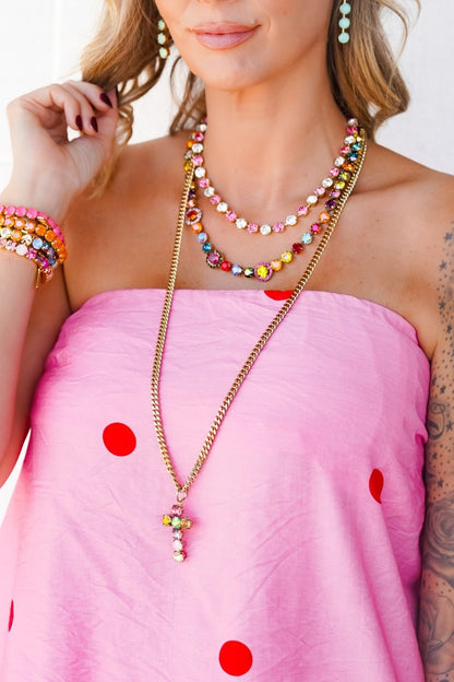 (TOVA) SIENNA Cross Necklace