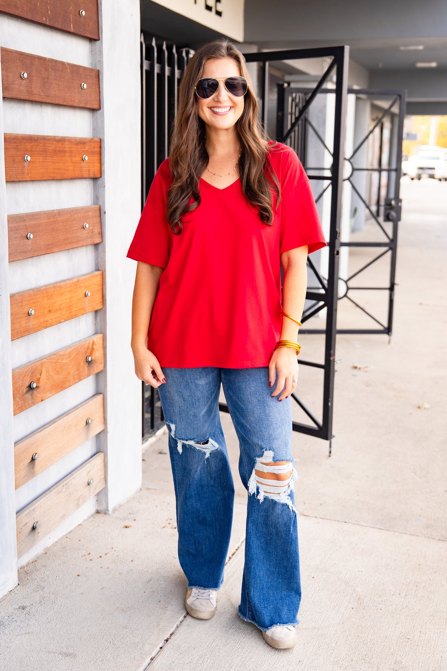 PF Doorbuster-Buckley Primo V Tee in Red