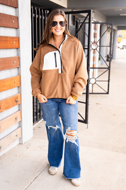 PF Doorbuster-Buckley Trend Pullover in Mocha