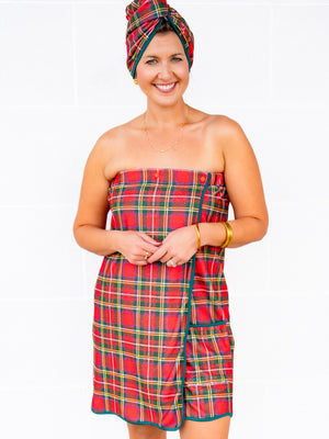 DOORBUSTER-Buckley Wrap Duo in Tartan Tidings