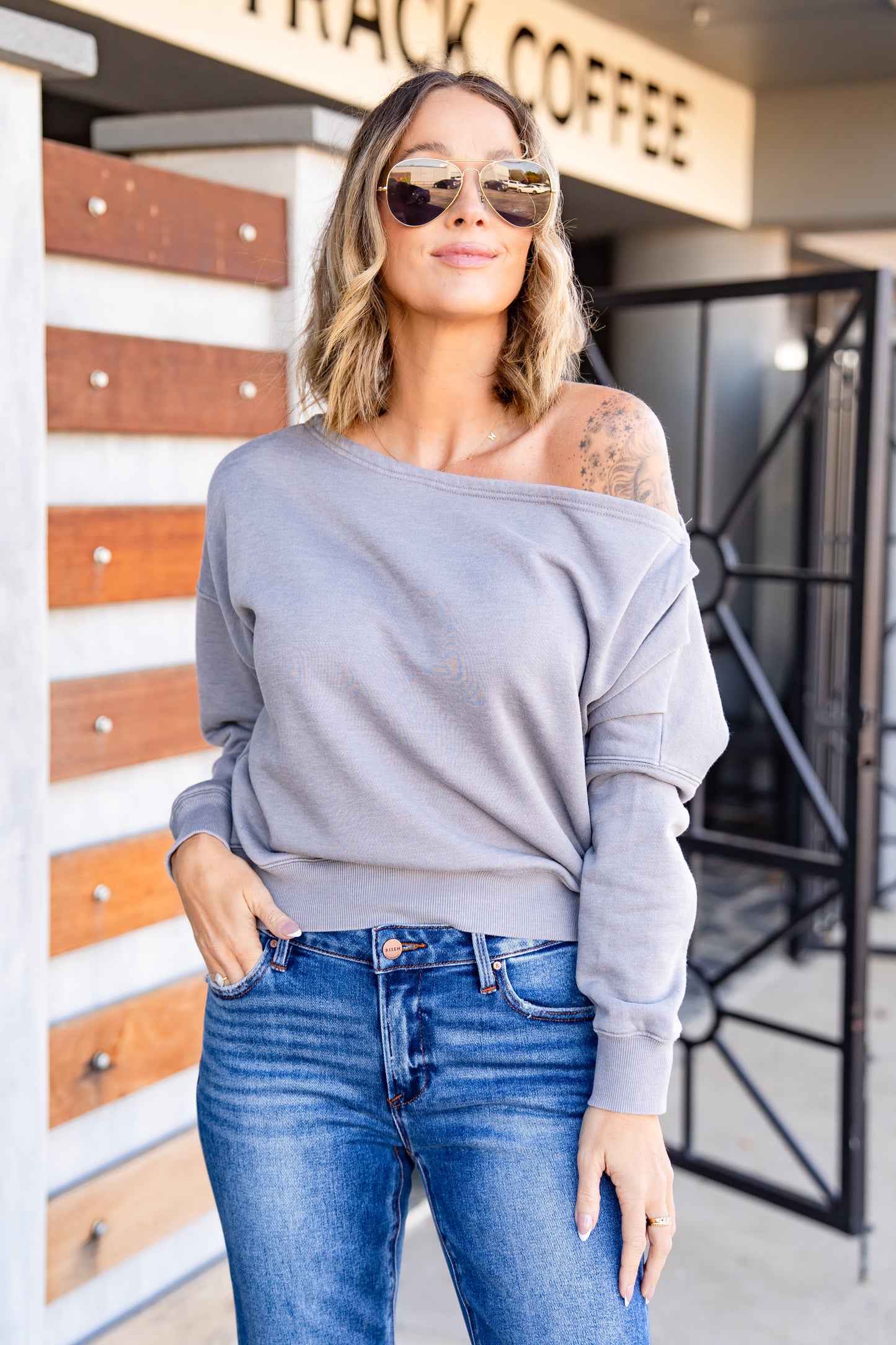 The Buckley Kat Slouch Pullover-7 Colors