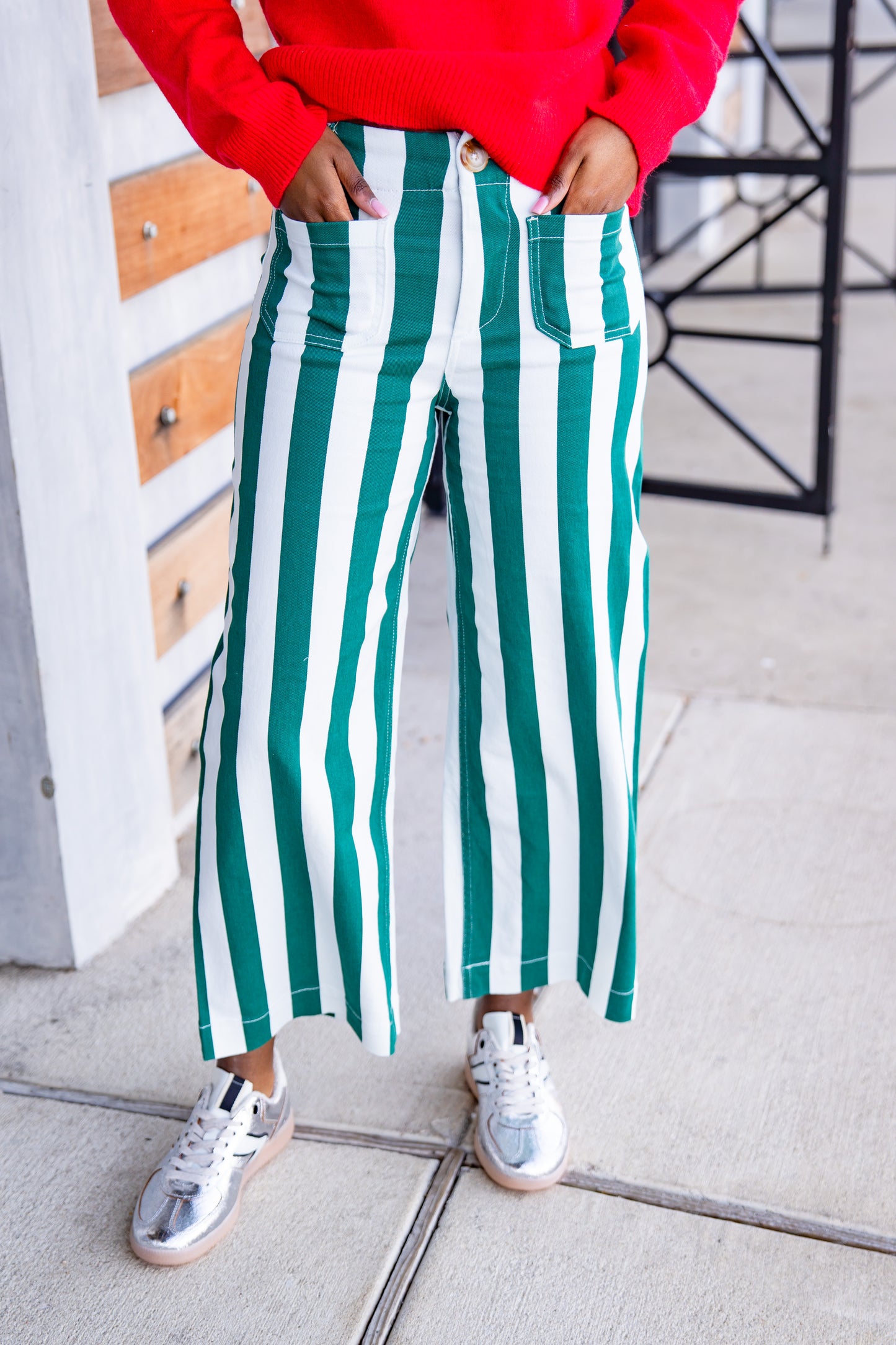 The Cabana Jeans in Green-AS