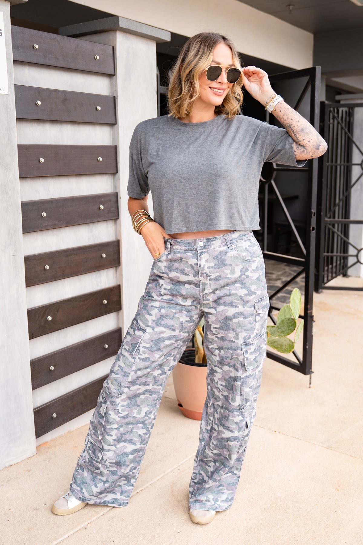 The Buckley Cargo Jeans in Camo-AS