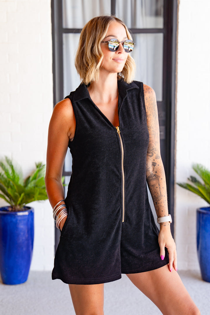 The Buckley Sunshine Romper in Black