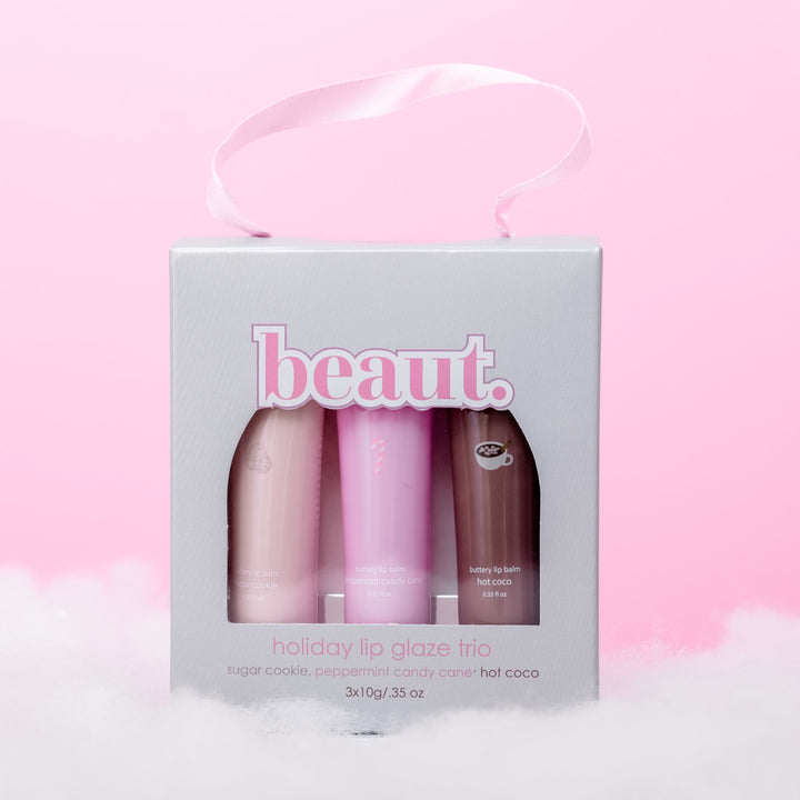 holiday lip glaze trio