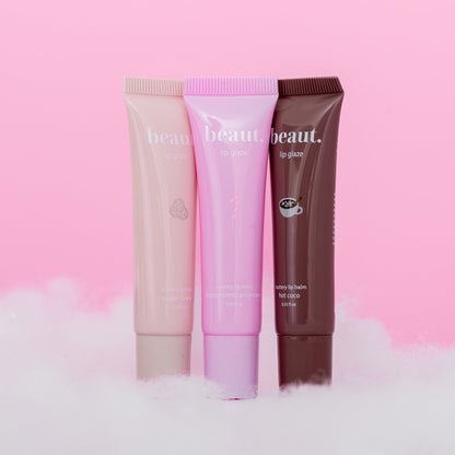 holiday lip glaze trio