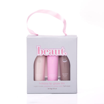 holiday lip glaze trio
