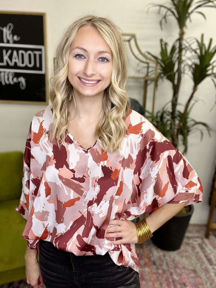 The Lipstick Lover Poncho Top - AS
