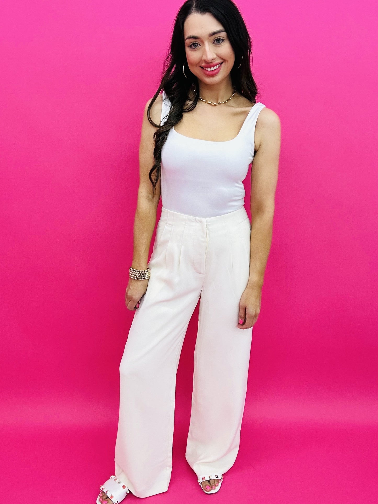 The Pintuck Wide Pants - 2 Colors