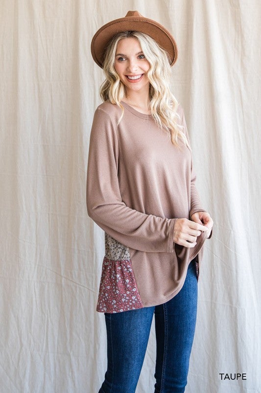 The Color Block Flare Top-All Sizes