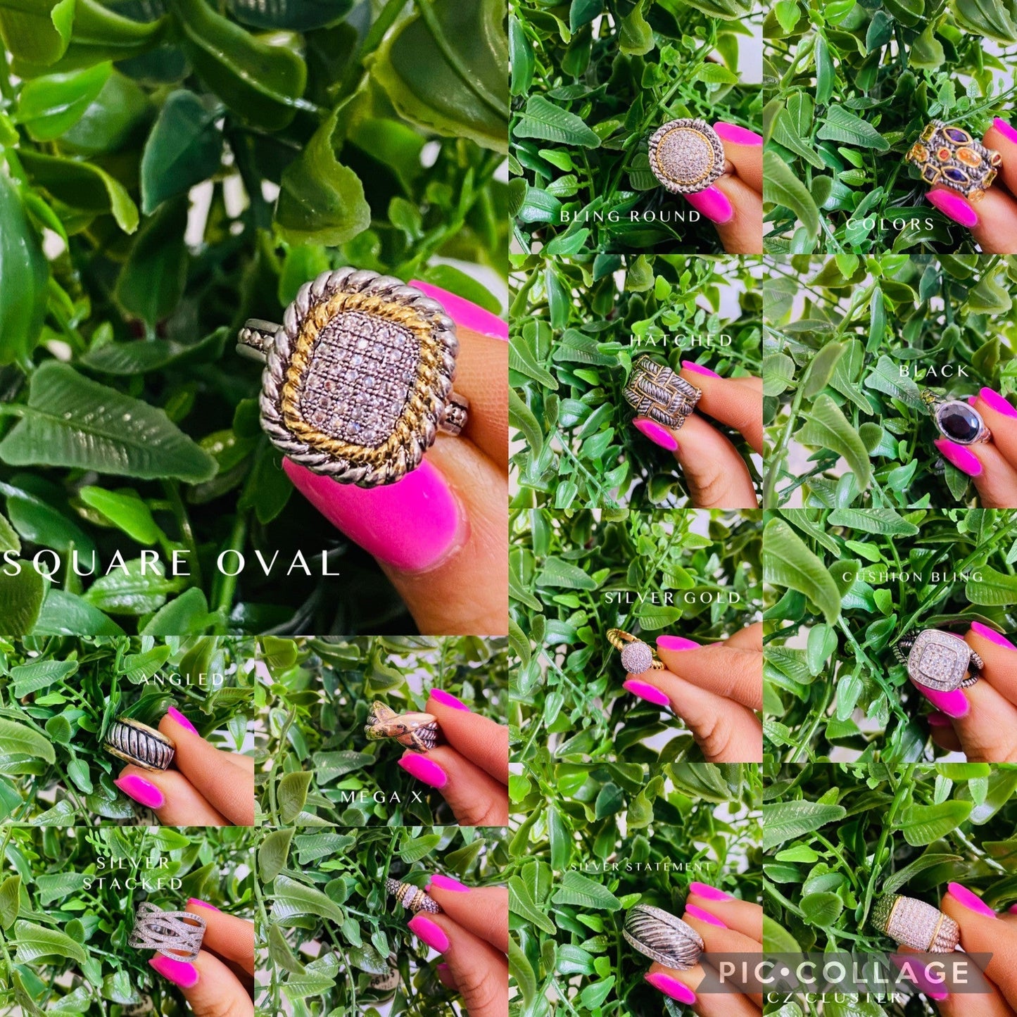The Market Inspired Rings - Lots