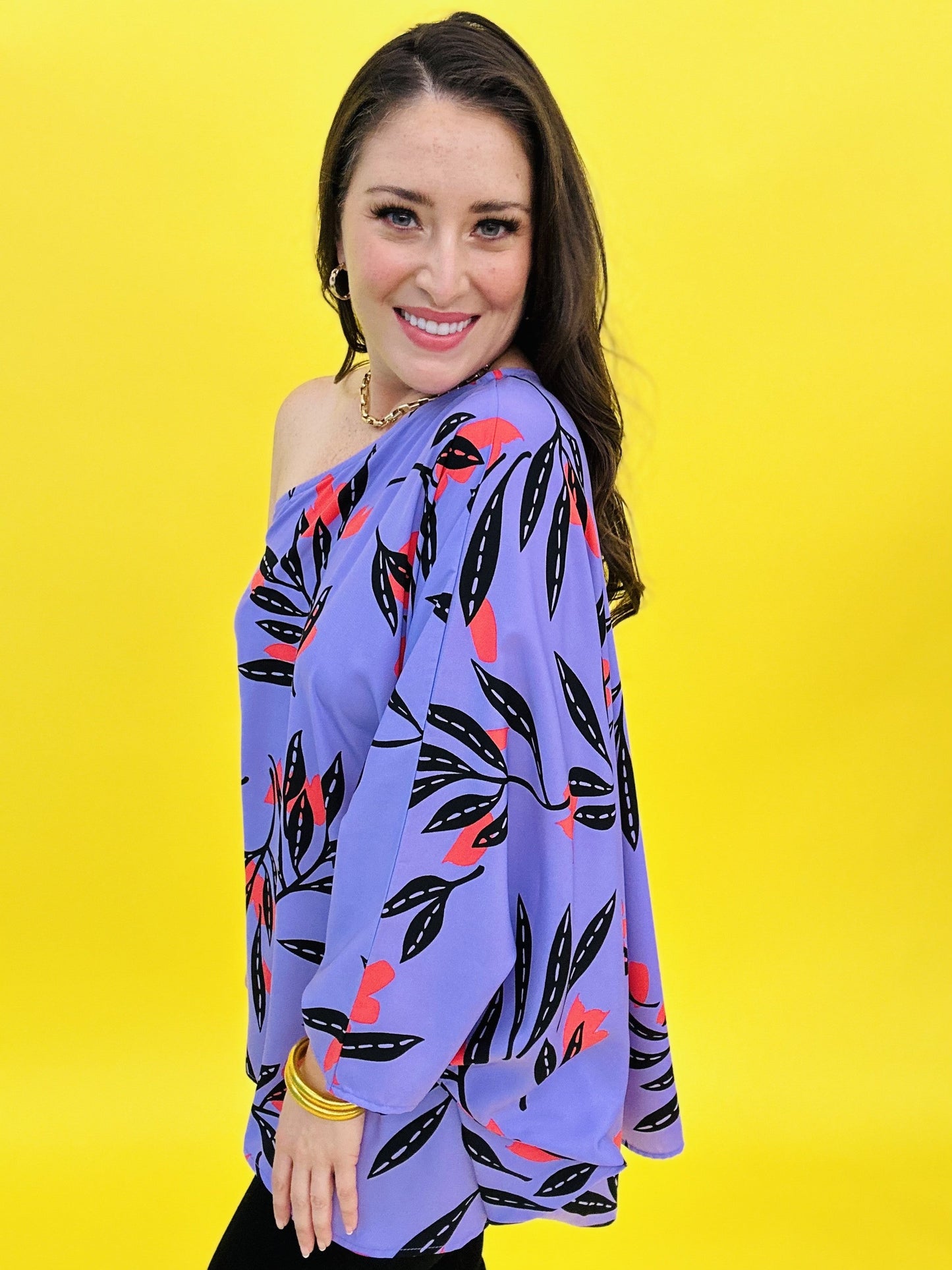 The Havana Fern Top in Lavender