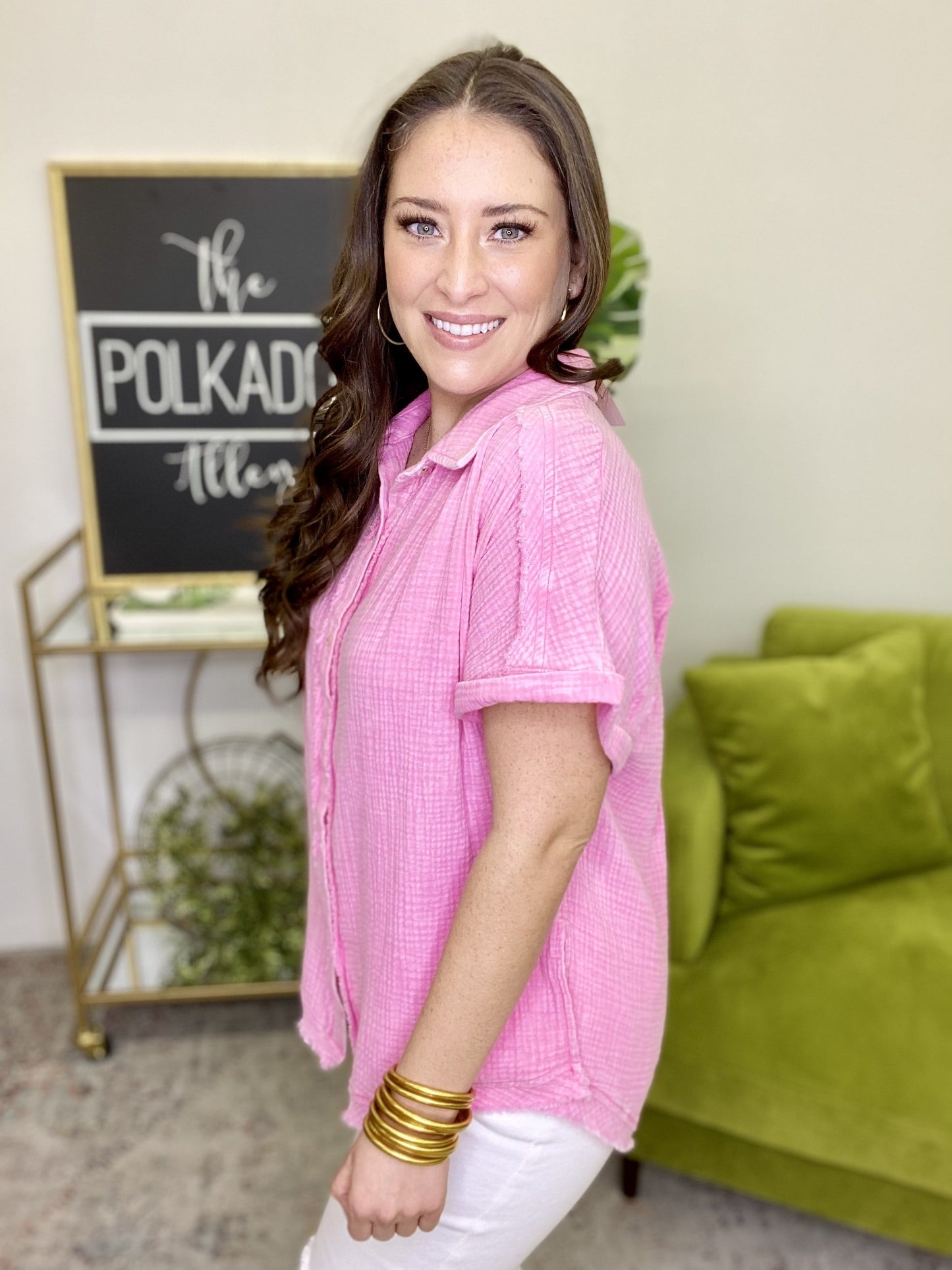 The Pink Gauze Top - AS