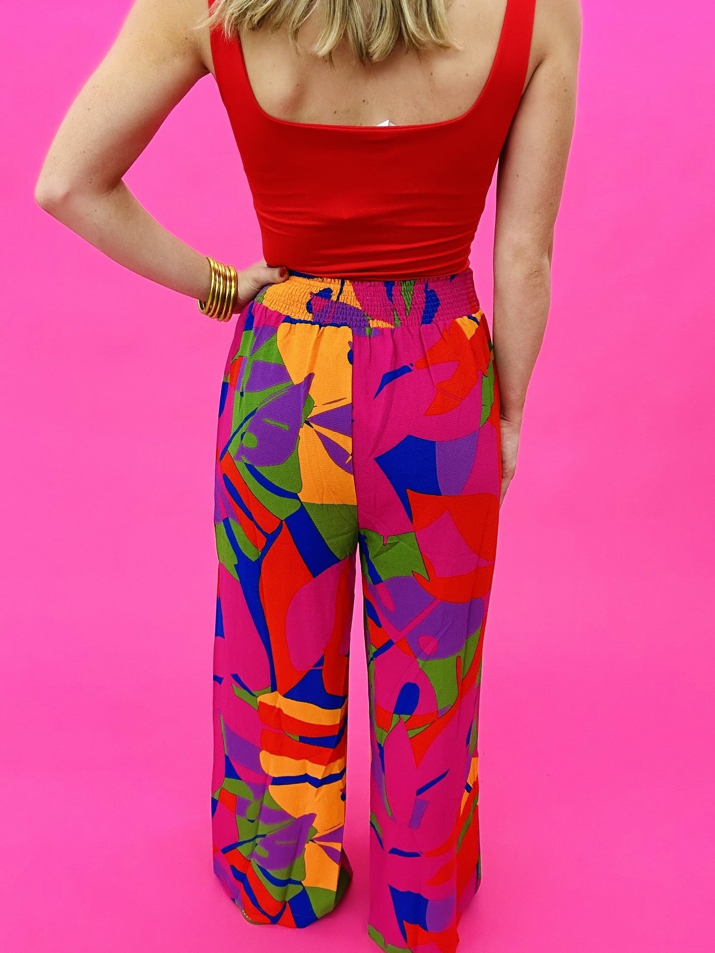 The Floral Wrap Pants