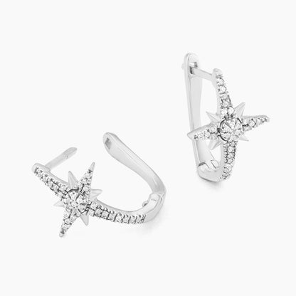 ES The Brightest Star Is You Huggie Earrings