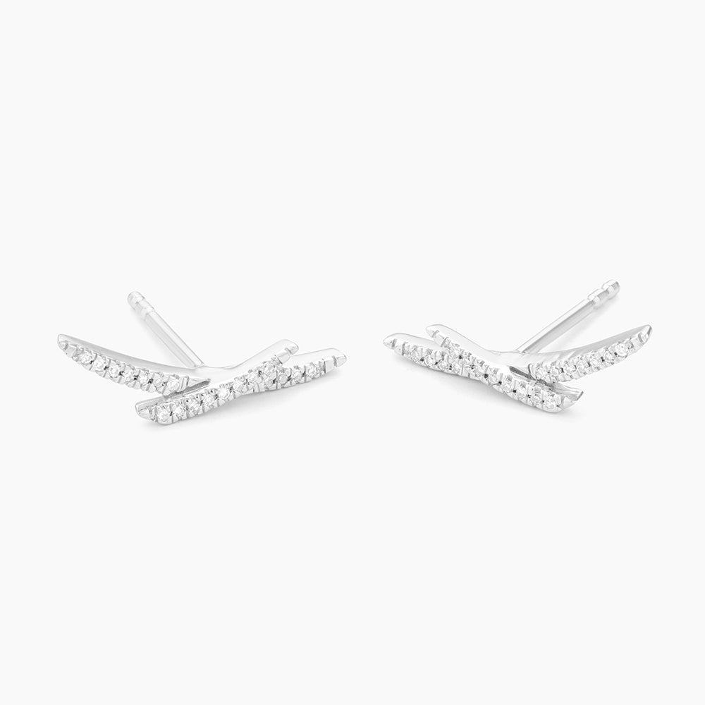 ES Crisscross Stud Earrings