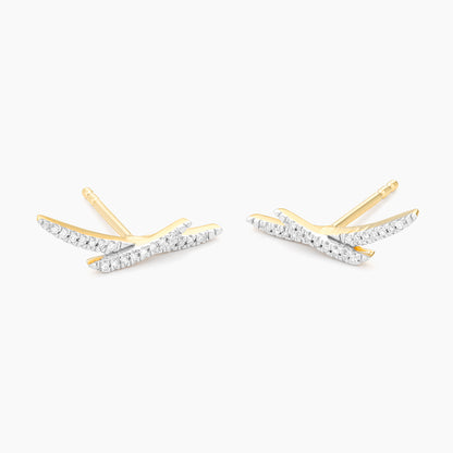 ES Crisscross Stud Earrings