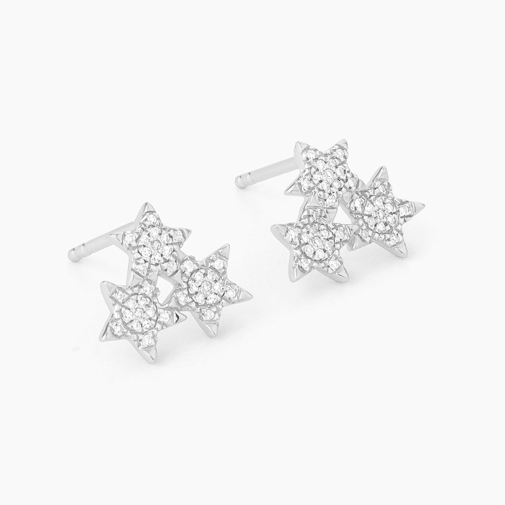 ES Trio Of Stars Stud Earrings