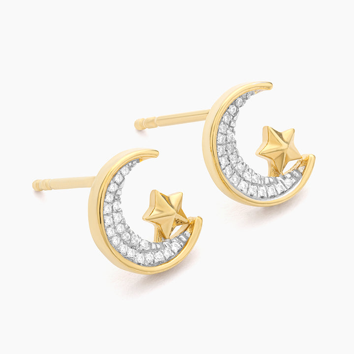 ES Moonlight Stars Stud Earrings