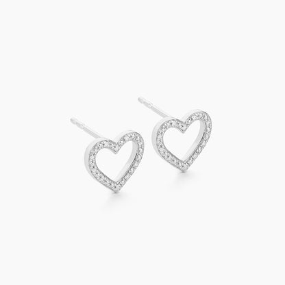 ES Small Heart Stud Earrings