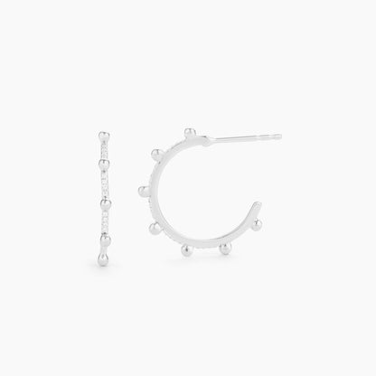ES Pearls Of Gold Hoop Earrings