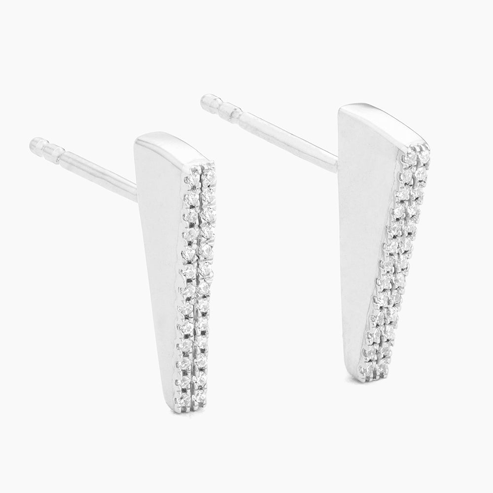 ES Get Sculpted Bar Stud Earrings