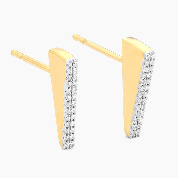 ES Get Sculpted Bar Stud Earrings