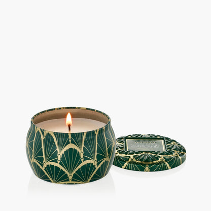 Noble Fir Garland Candles