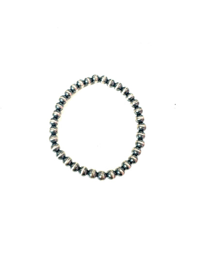 Navajo Sterling Pearl Stretch Bracelets