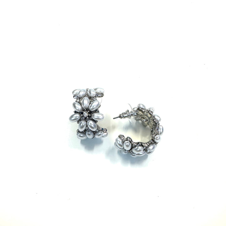 The Blingy Pearl Hoops