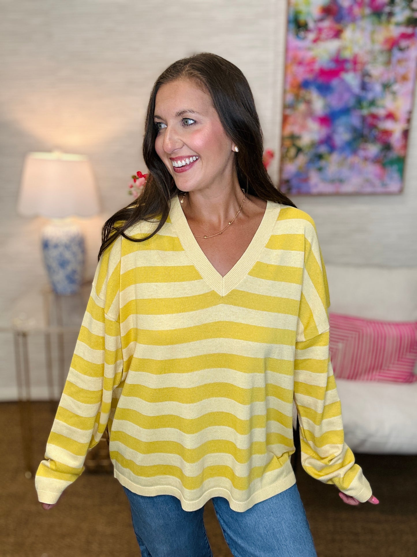 The Pippy Sweater in Lemon