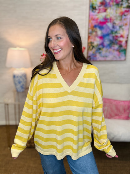 The Pippy Sweater in Lemon