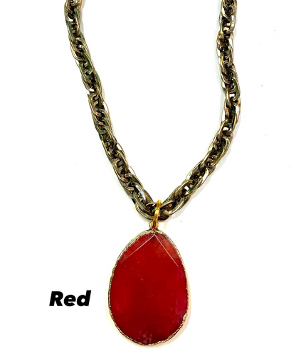 The Reece Stone Necklace- 8 Colors