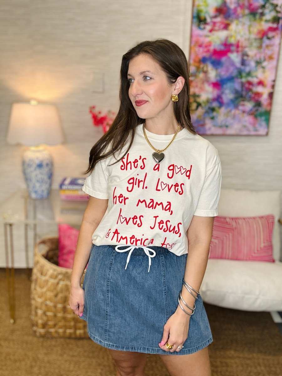 She's a Good Girl Cropped Tee