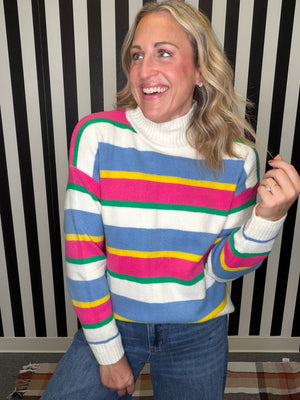 The Susie Stripes Sweater- AS
