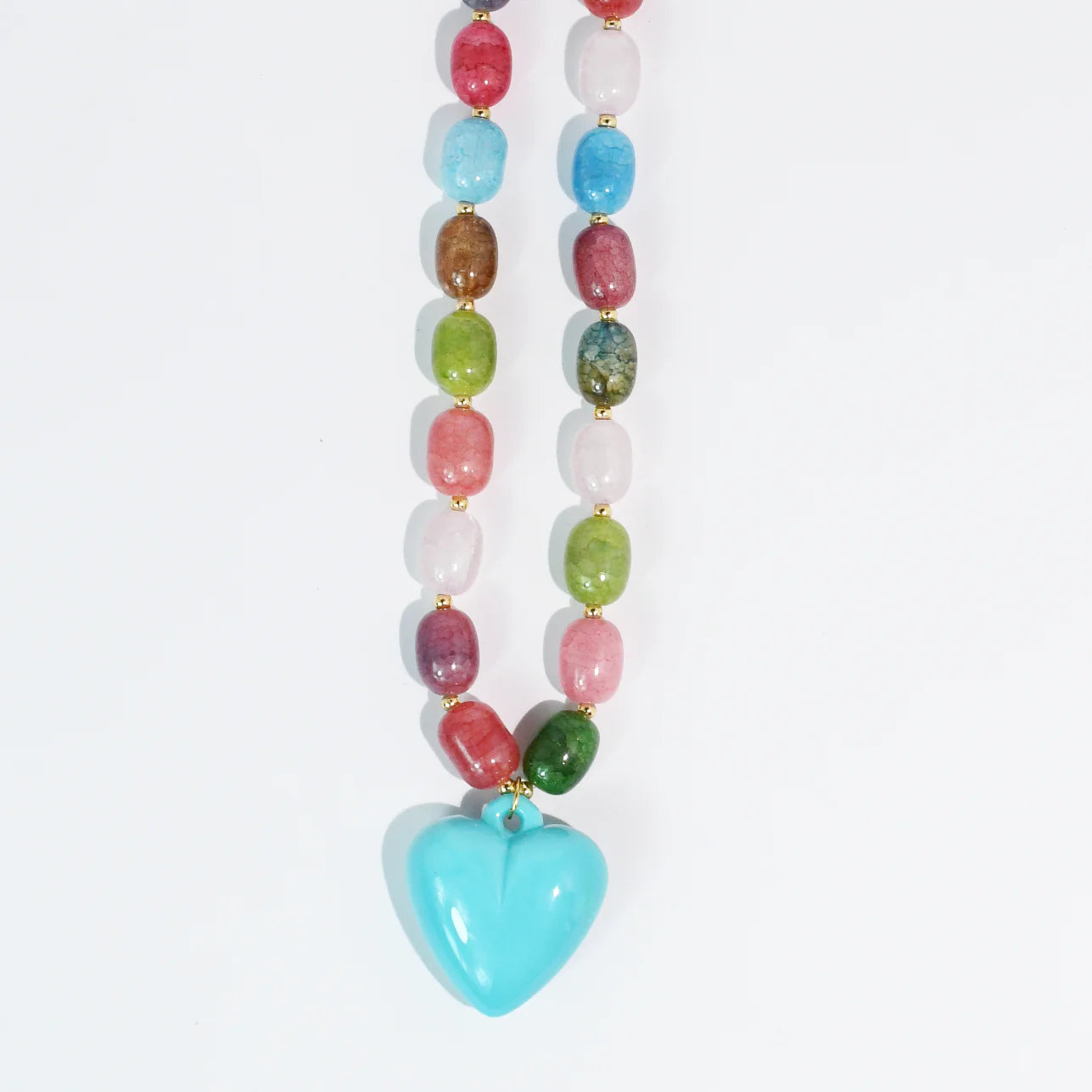 The Happy Colorful Heart Necklace