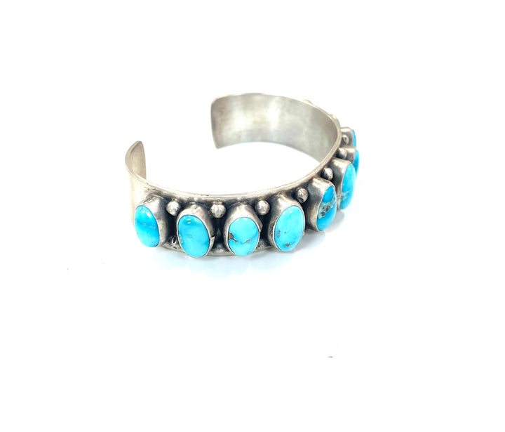 Danny Henio Blue Bird Turquoise Sterling Cuff (B)