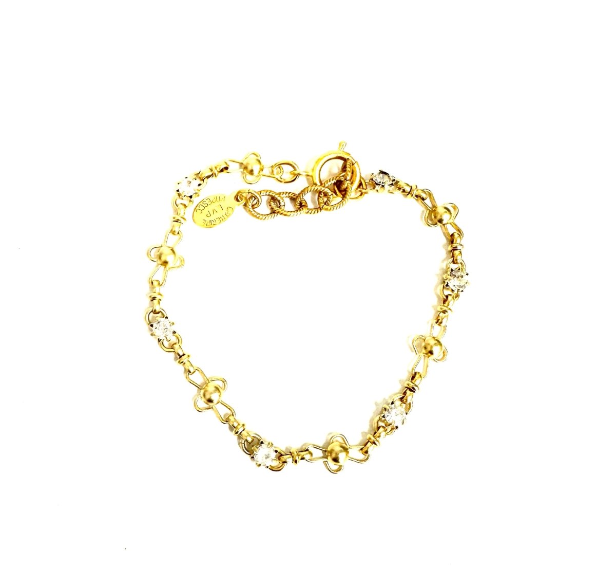 The Flower and Crystal Bracelet