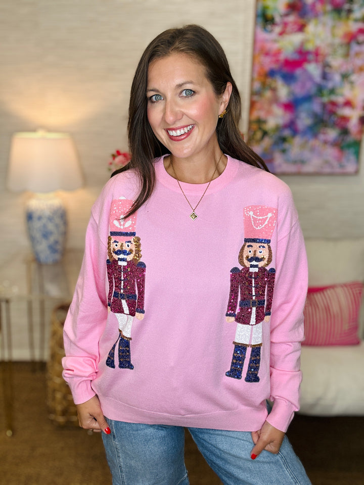 The Sequin Nutcracker Sweater
