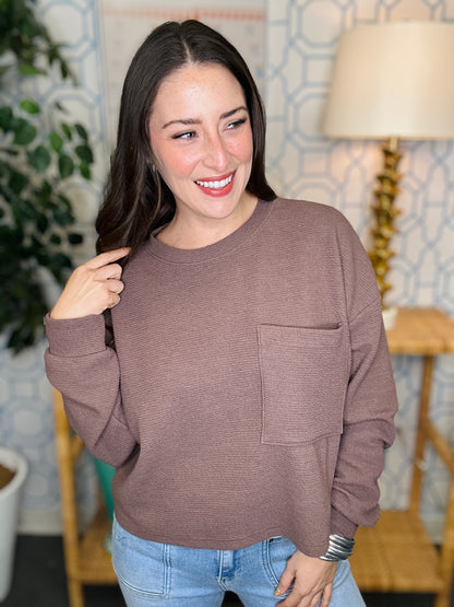 The Honey Knit Pocket Pullover- 7 Colors