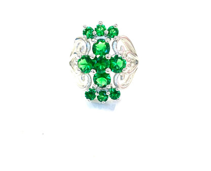 Green Emerald Ring