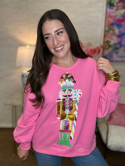 QOS Candyland Nutcracker Sweatshirt